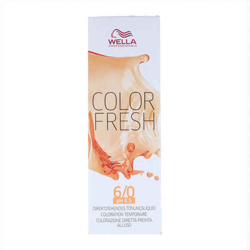 Tijdelijke kleurstof kleur Fresh Wella Nº 6.0 (75 ml)