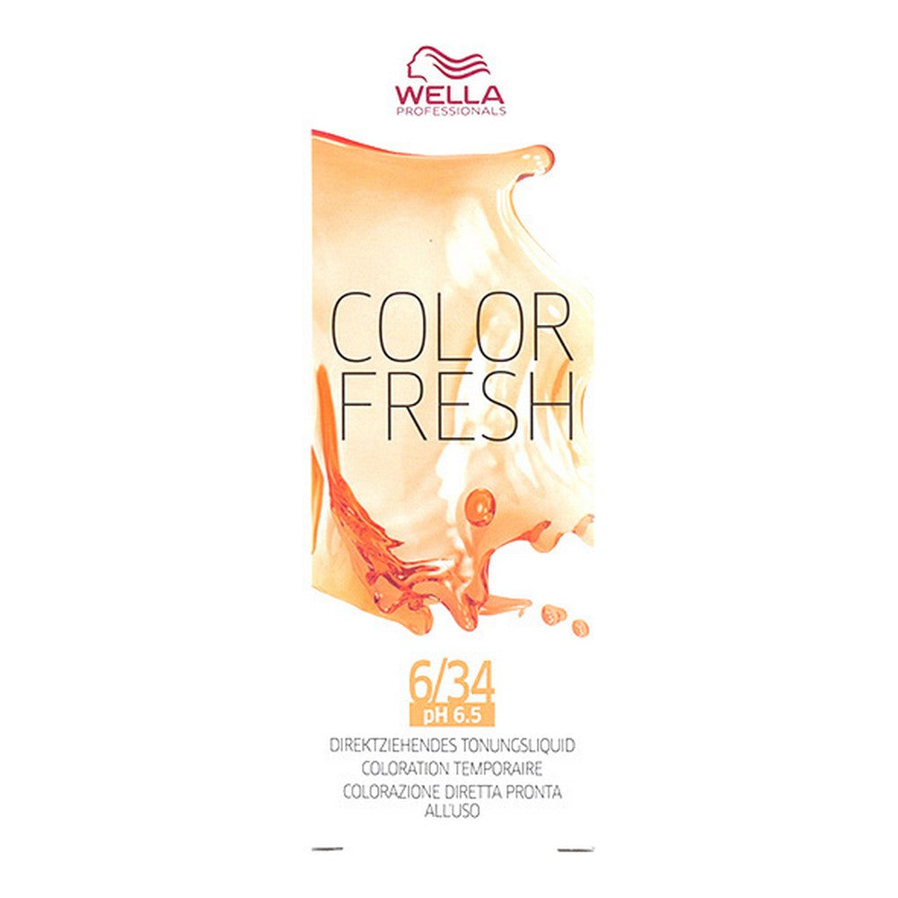 Semi-Permanent Tint Color Fresh Wella 6/34 (75 ml)