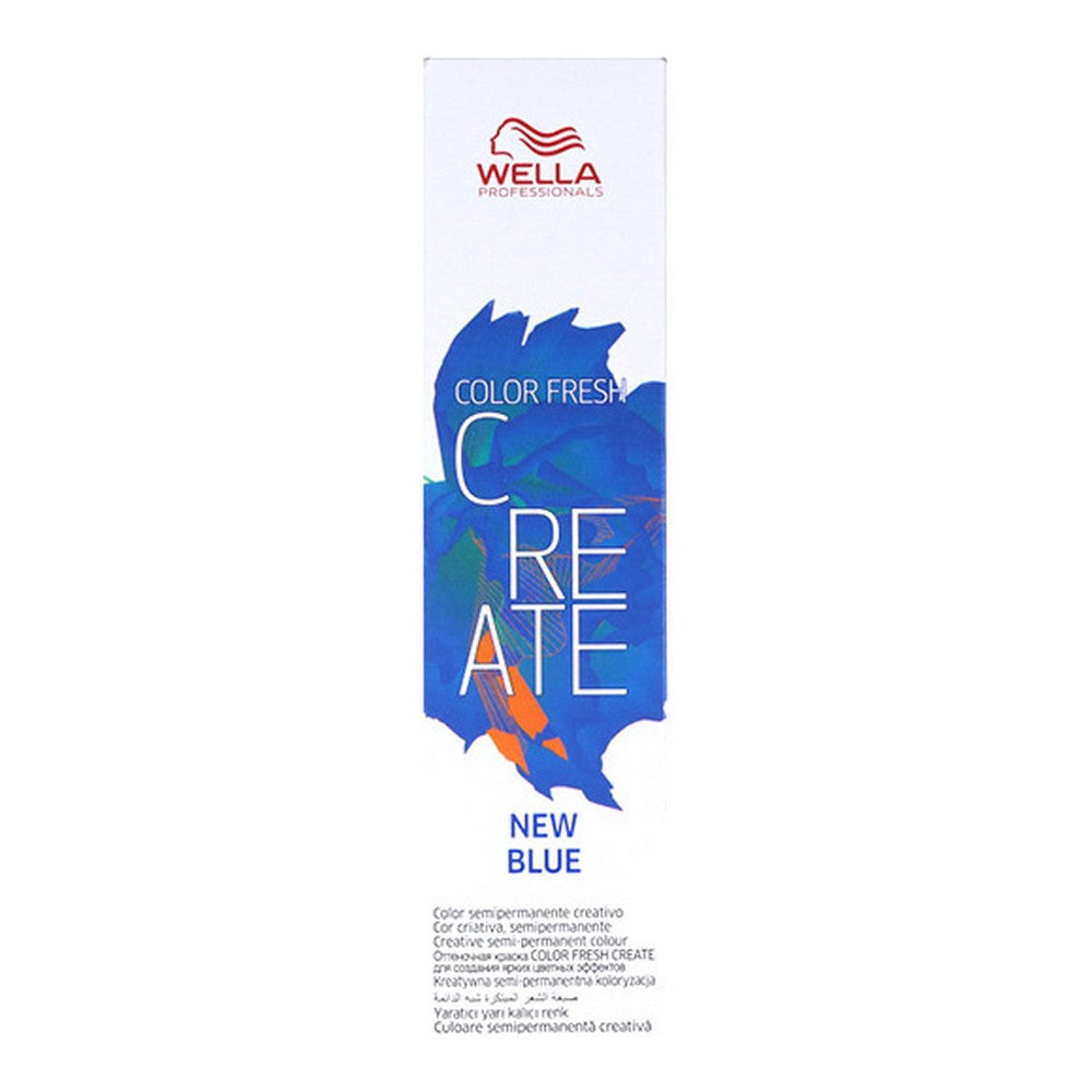 Semi-permanente kleurtint Fresh Create New Wella Blue (60 ml)