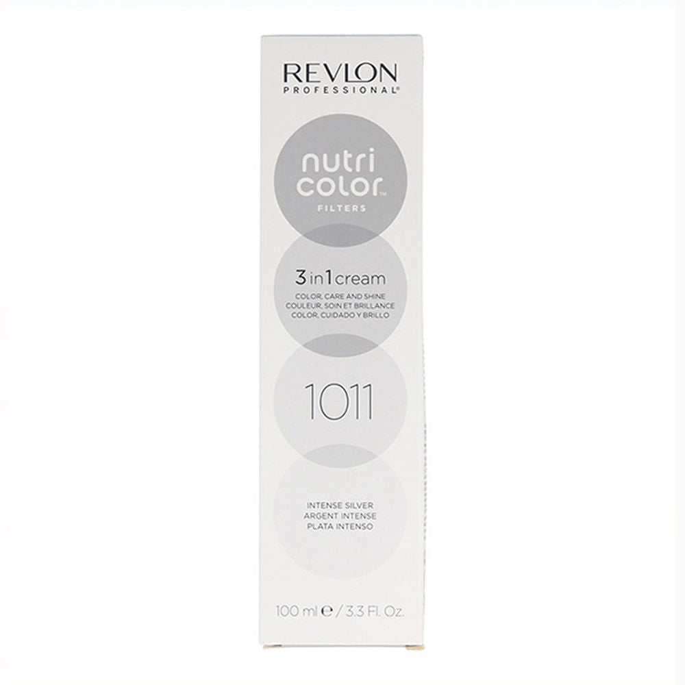 Permanent Colour Creme Revlon Nutri Color 1011 - Intense Silver 3-in-1 (100 ml)