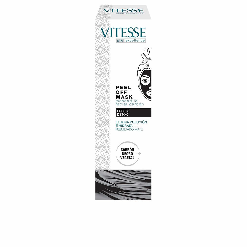Gezichtsmasker Peel Off Vitesse Actieve houtskool (75 ml)