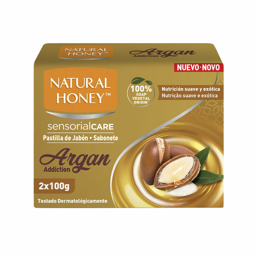 Argan Soap Bar Natural Honey Sensorial Care (100 g) (2 stuks)