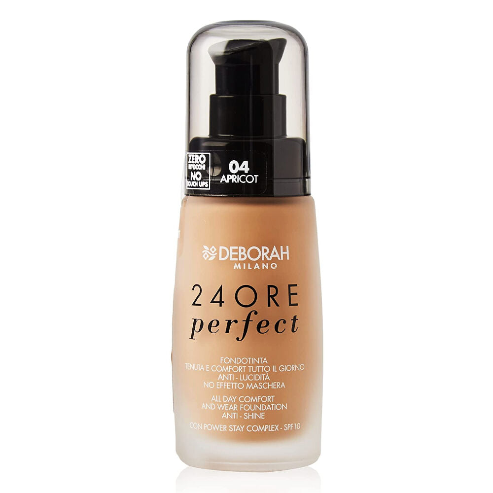 Base de maquillage liquide 24 Ore Perfect Deborah Nº 04-Apricot