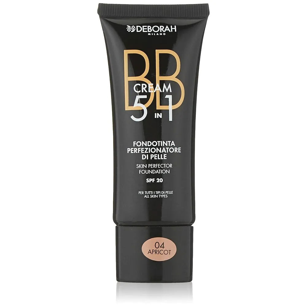 Crème Base de Maquillage BB Cream Deborah 5-en-1 Nº 04-Abricot