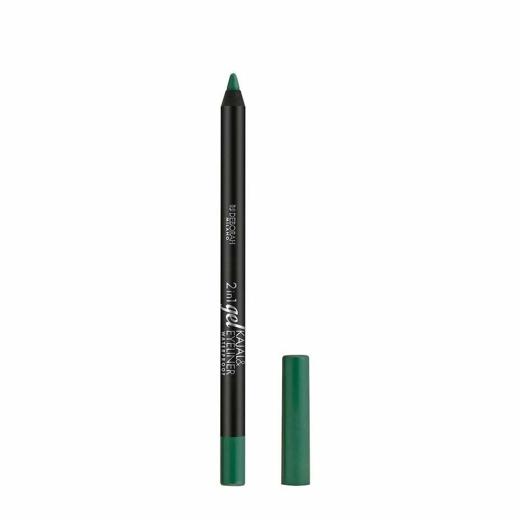 Crayon Yeux Kajal & Eyeliner Waterproof Deborah 2-en-1 Nº11 Vert Clair