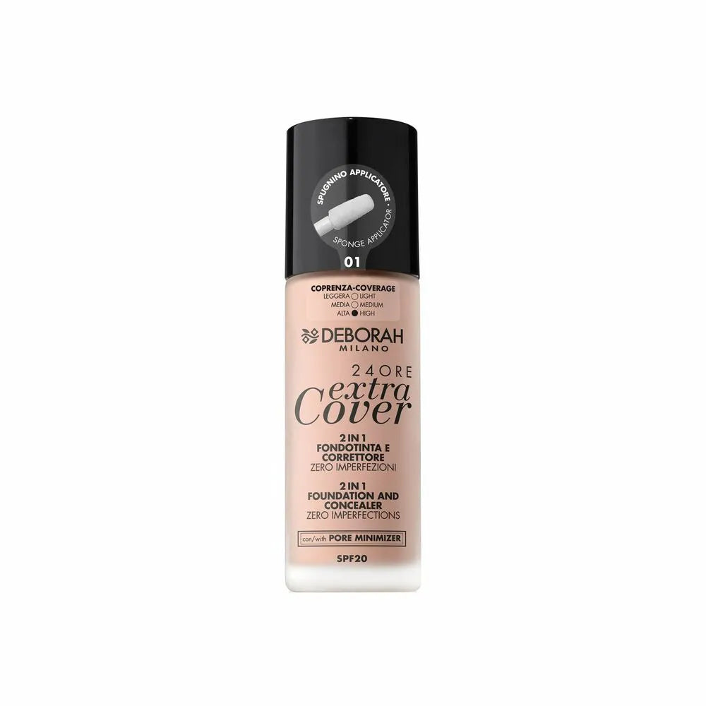 Crème Make-up Basis 24 Ore Extra Cover Deborah Nº 01