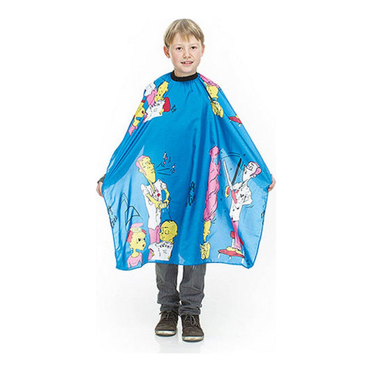 Hairdressing Cape Xanitalia Children's Blue (83 x 125 cm)