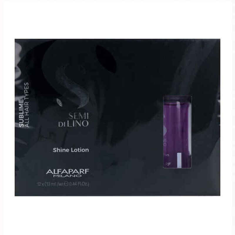 Traitement protecteur des cheveux Semi di Lino Sublime Shine Lotion Alfaparf Milano (12 x 13 ml)