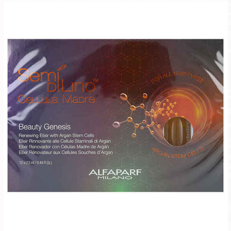 Hair Elixir Alfaparf Milano Semi Di Lino Sublime Cell Madre Beauty Genesis (12 x 13 ml)