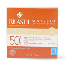 Cargar imagen en el visor de la galería, Compacte Bronzing Poeders Rilastil Sun System Beige Spf 50+ (10 g)
