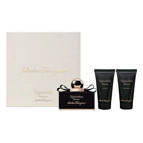 Women's Perfume Set Signorina Misteriosa Salvatore Ferragamo EDP (3 pcs) - Lindkart