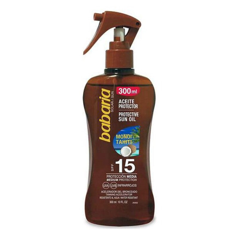 Protective Oil Monoi Tahiti Babaria SPF 15 (300 ml)