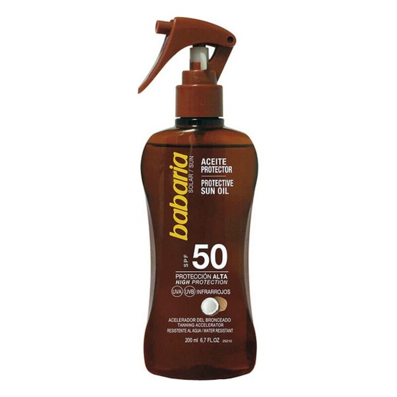 Huile Protectrice Babaria F-50 Noix de Coco (200 ml)