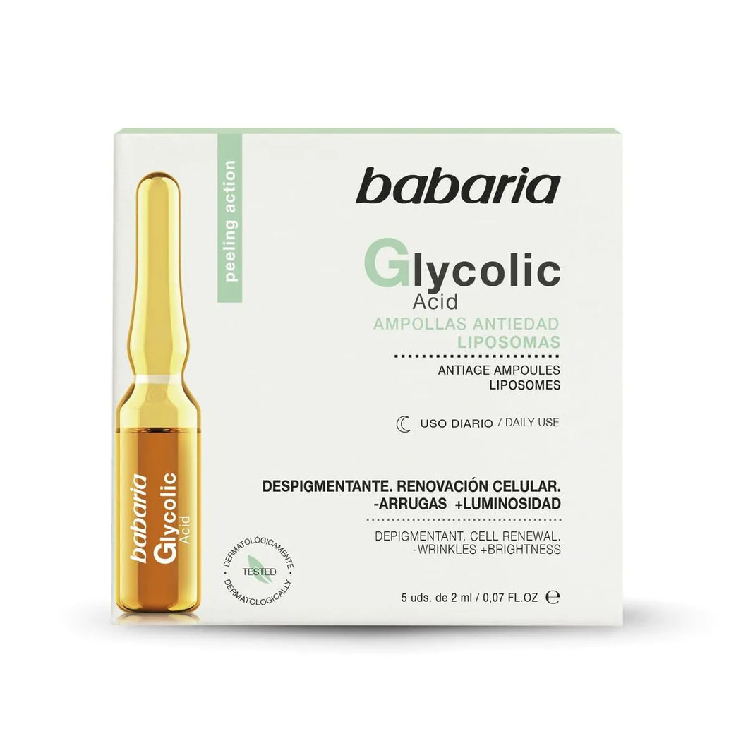 Ampullen Babaria Glycolzuur (5 x 2 ml)