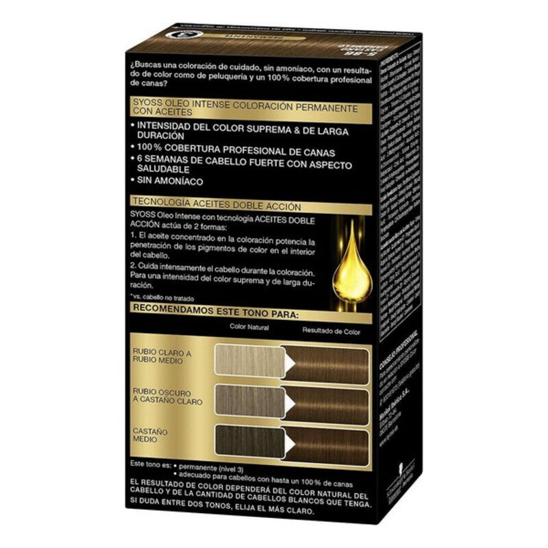 Permanent Dye Olio Intense Syoss Nº 5,86 Brown Caramel