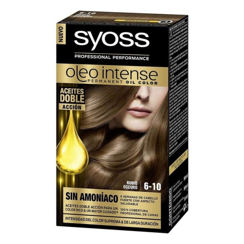 Permanent Dye Olio Intense Syoss Nº 6,10 Dark Blonde