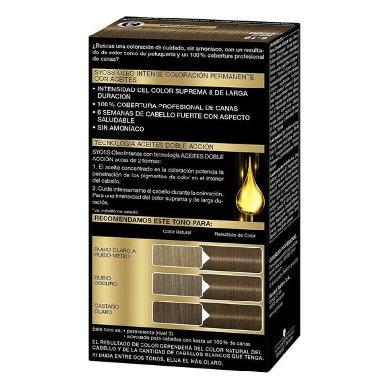 Teinture Permanente Olio Intense Syoss Nº 6,10 Blond Foncé