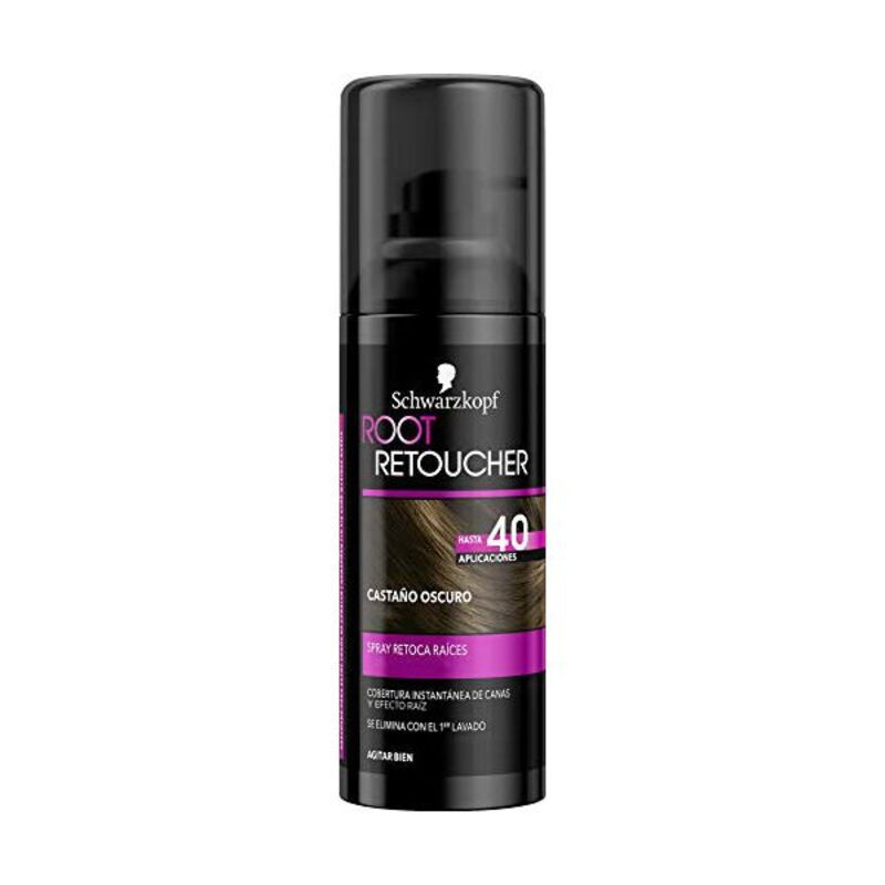 Touch-up Hairspray voor Roots Root Retoucher Syoss Donkerbruin (120 ml)