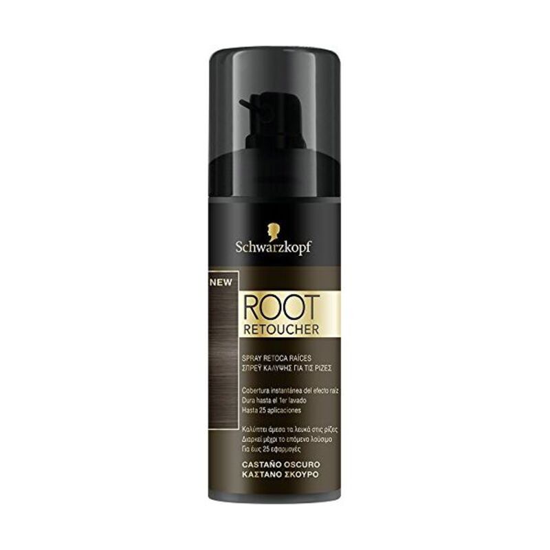 Laque Retouche Cheveux pour Racines Root Retoucher Syoss Brun Foncé (120 ml)