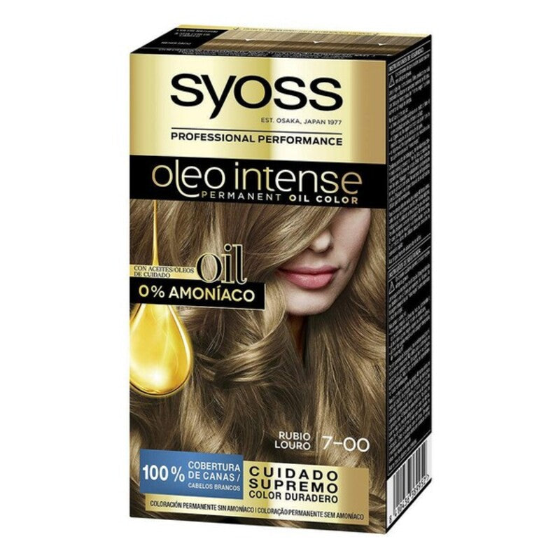Permanente kleurstof Olio Intense Syoss Nº 7,00 Blond