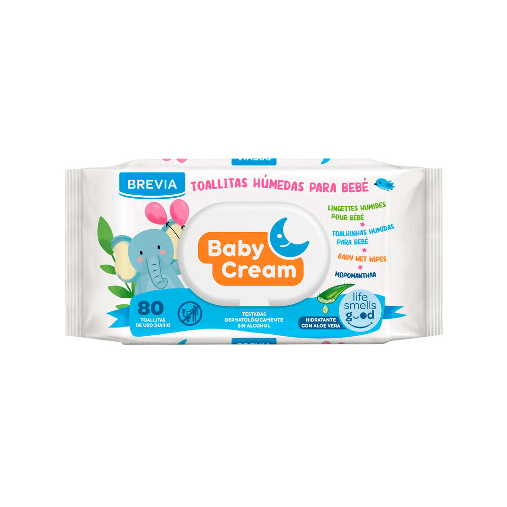 Lingettes humides Brevia (80 uds)