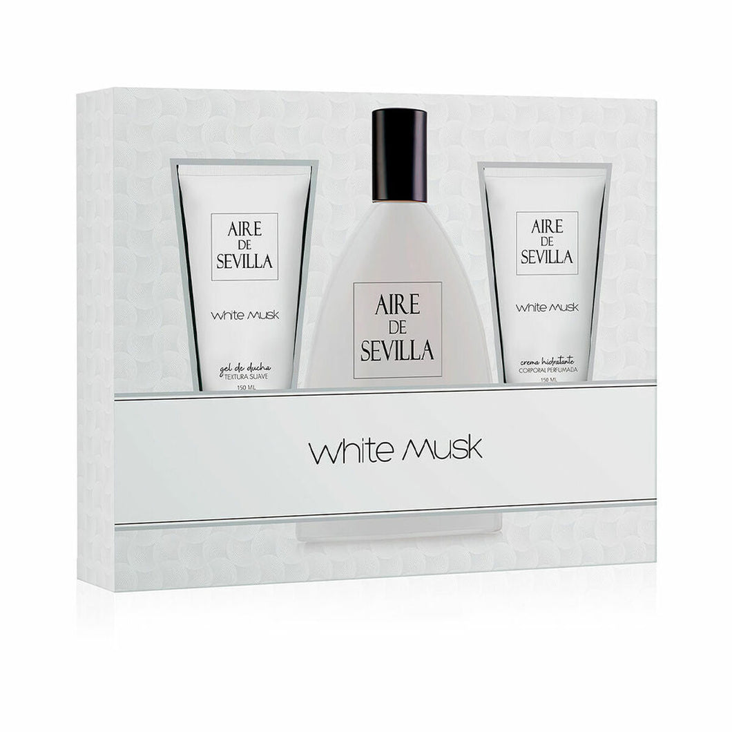 Coffret de Parfum Femme Aire Sevilla White Musk 3 Pièces