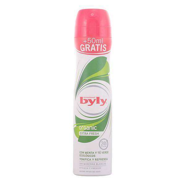 Spray Deodorant Organic Extra Fresh Byly (200 ml) - Lindkart