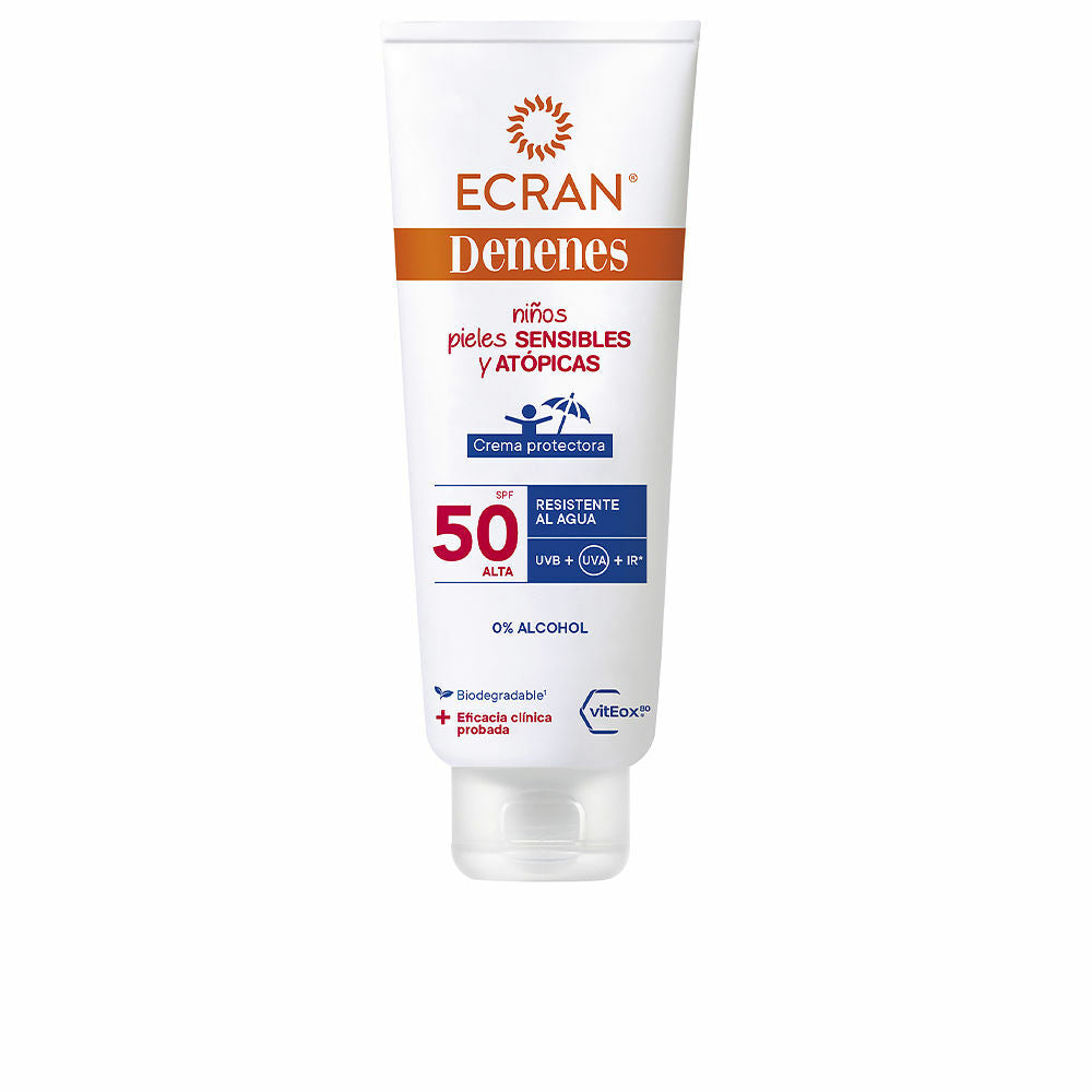 Zonnebrandcrème voor kinderen Ecran Denenes Gevoelige huid Atopische huid Jongens SPF 50 (250 ml)