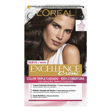 Load image into Gallery viewer, Permanent Dye Excellence L&#39;Oreal Make Up Dark Brown
