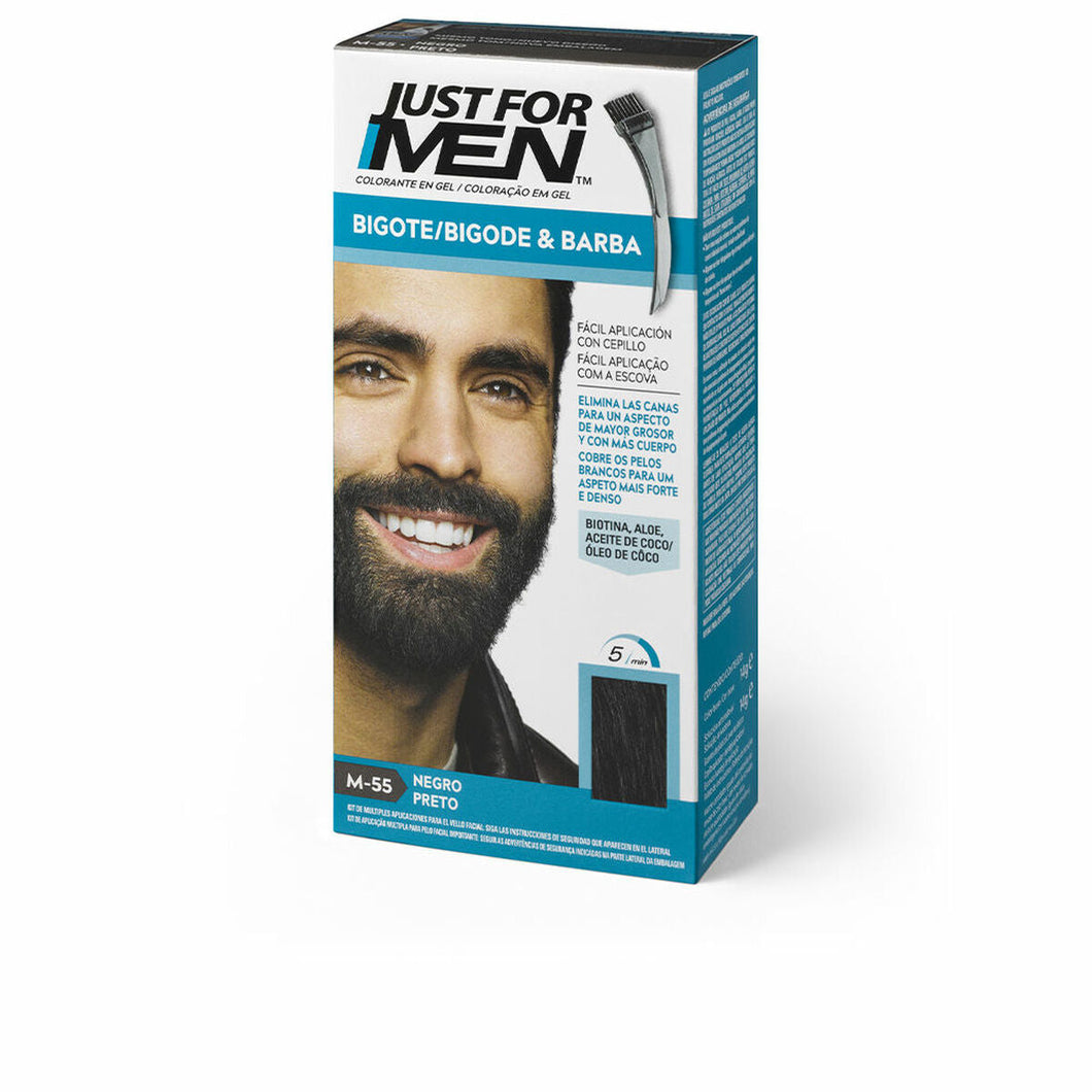 Anti-verouderingskleuringsgel Just For Men Black Beard (15 ml)