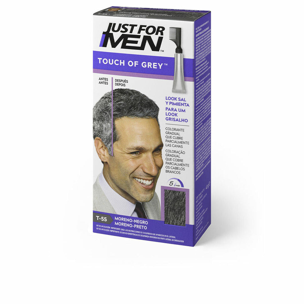 Anti-Aging Kleurgel Just For Men Touch of Grey Brunette-Black (40 g)
