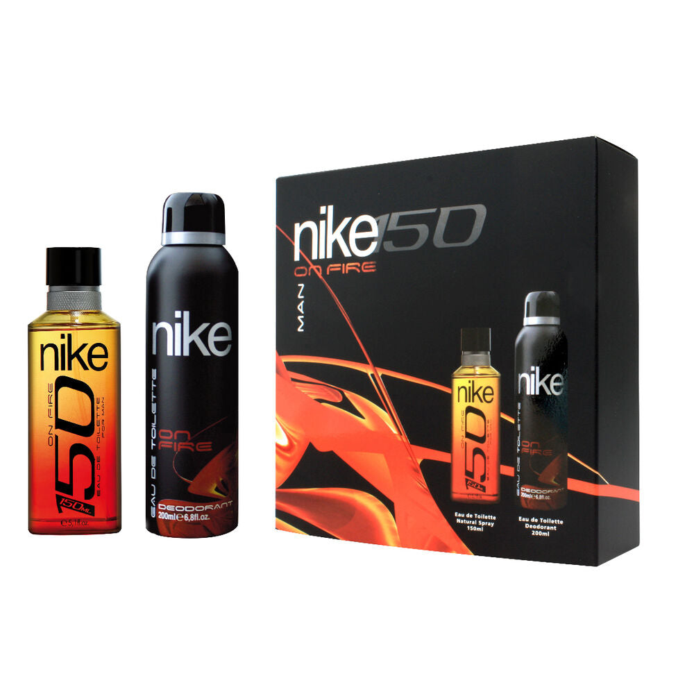 Parfumset voor heren Nike Man on Fire (2 stuks)