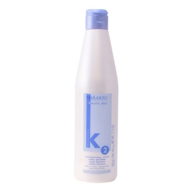 Ontkrulcrème Keratine Shot Salerm (500 ml)