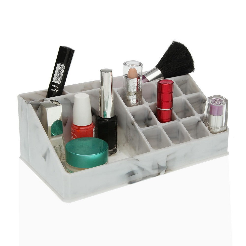 Make-up organizer Versa Marble polystyrene (12,5 x 8 x 22 cm)