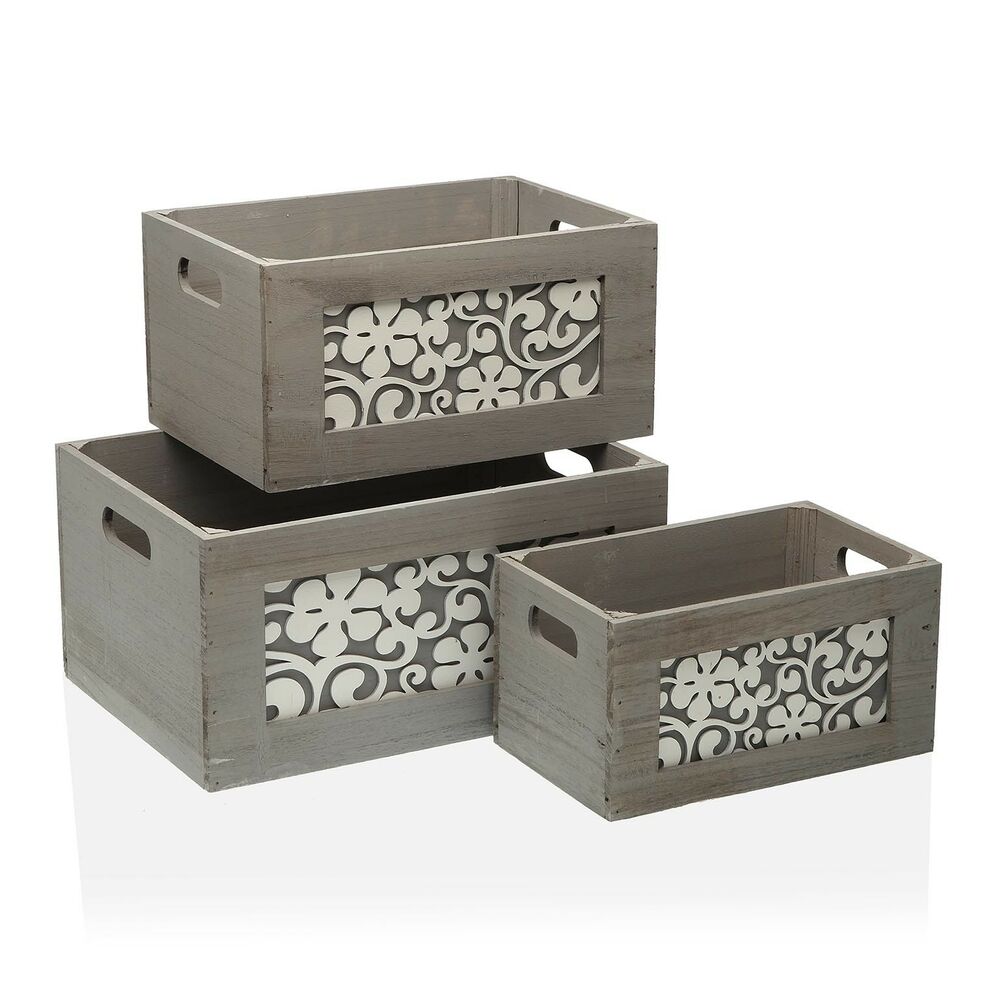 Vouwdoos Versa Hout (26 x 18 x 36 cm)
