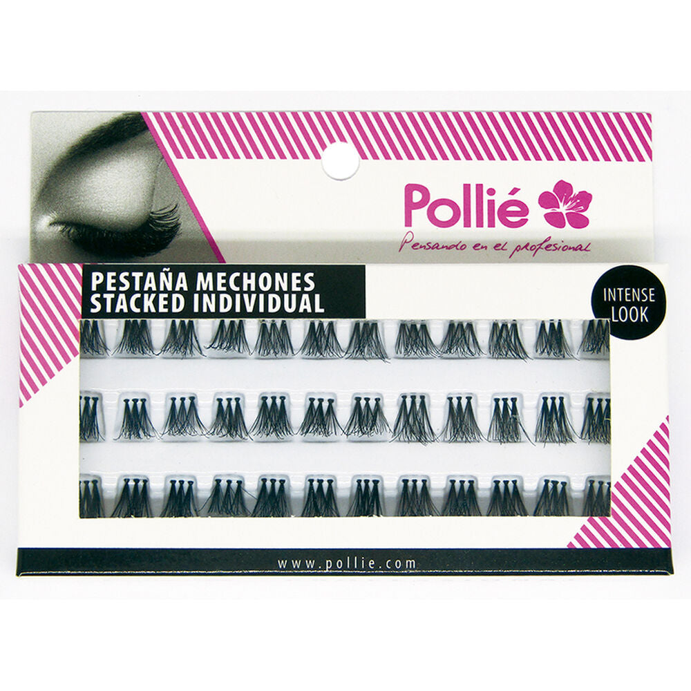 False Eyelashes Eurostil Pollié Individual Black