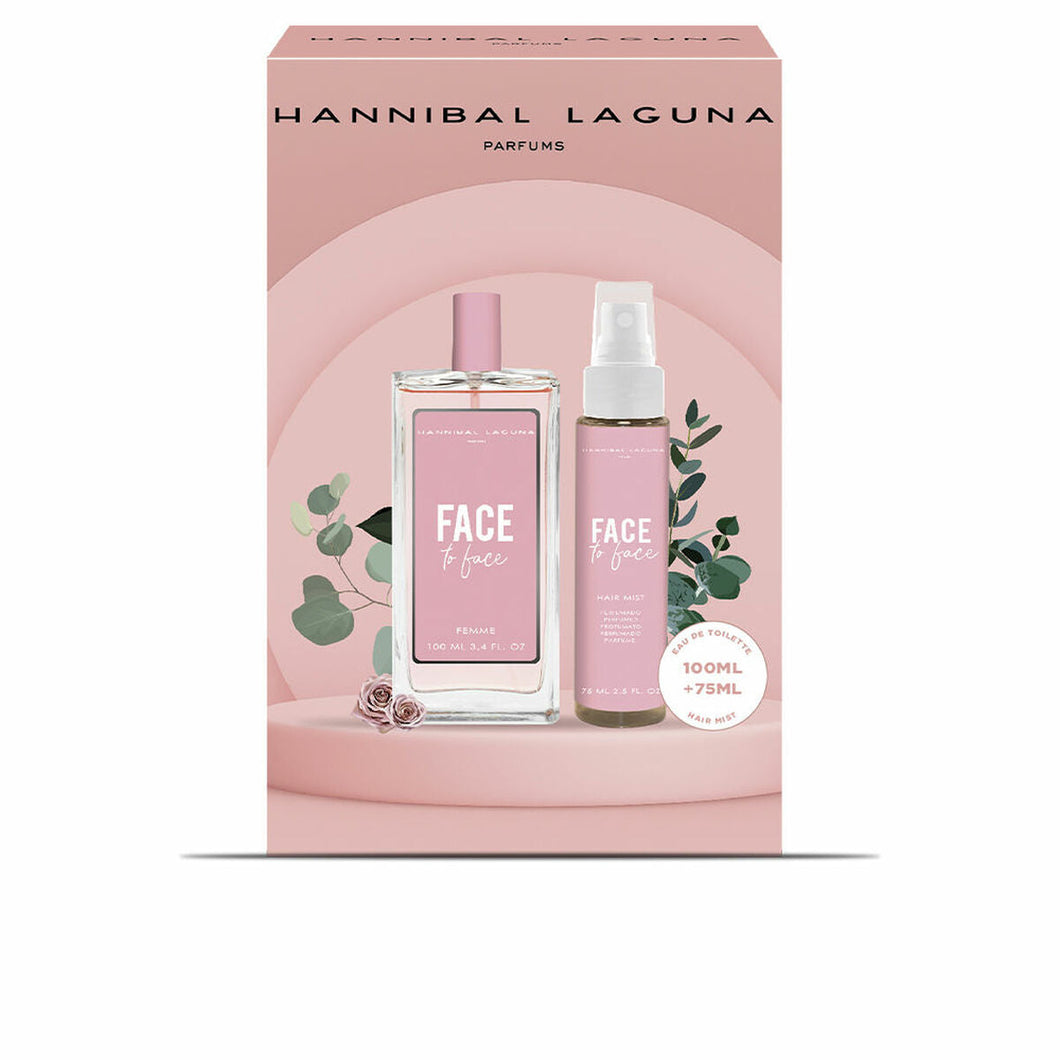 Women's Perfume Set Hannibal Laguna Face To Face 2 Pieces