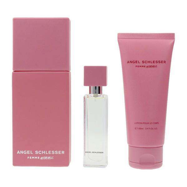 Women's Perfume Set Femme Adorable Angel Schlesser EDT (3 pcs) - Lindkart