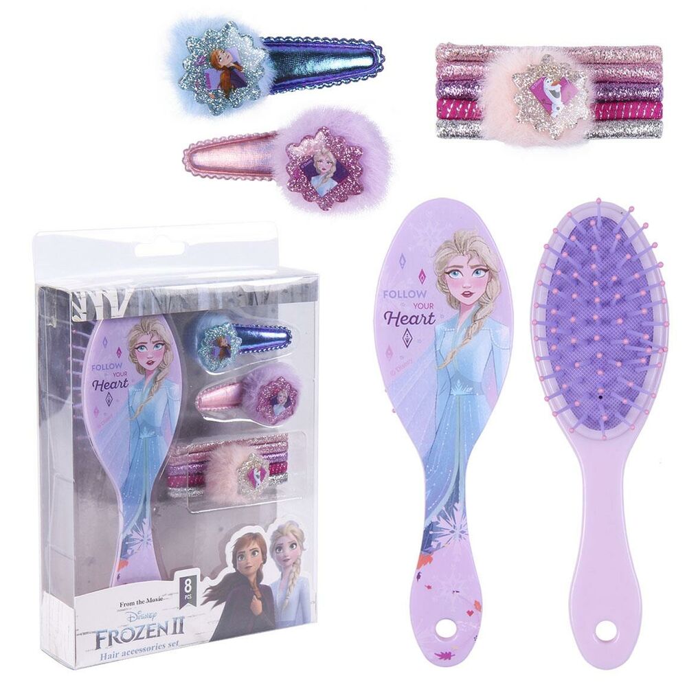Accessoires pour cheveux Frozen Lilas (8 pcs)