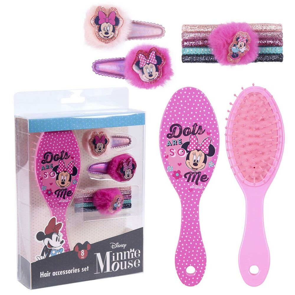 Haaraccessoires Minnie Mouse Roze (8 stuks)