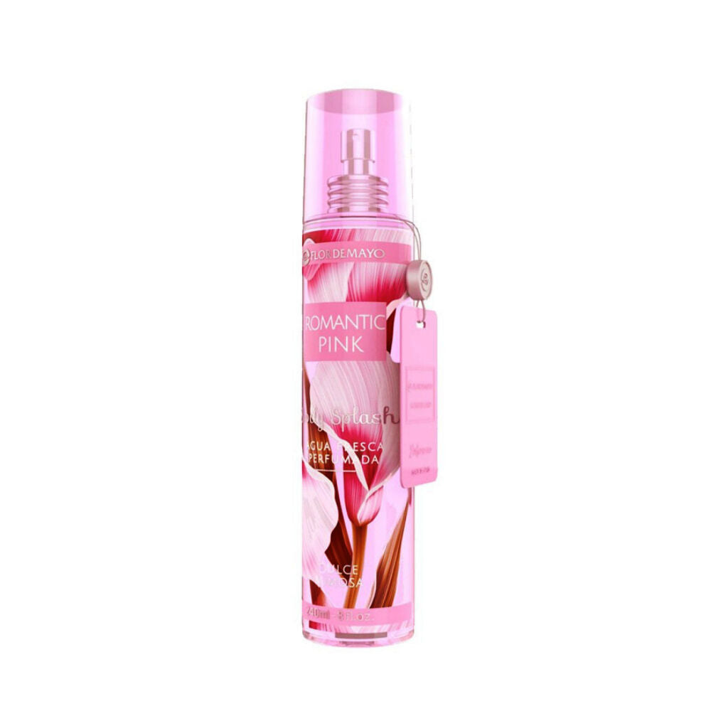 Agua de Belleza Body Splash Rosa Romántica Flor de Mayo (240 ml)