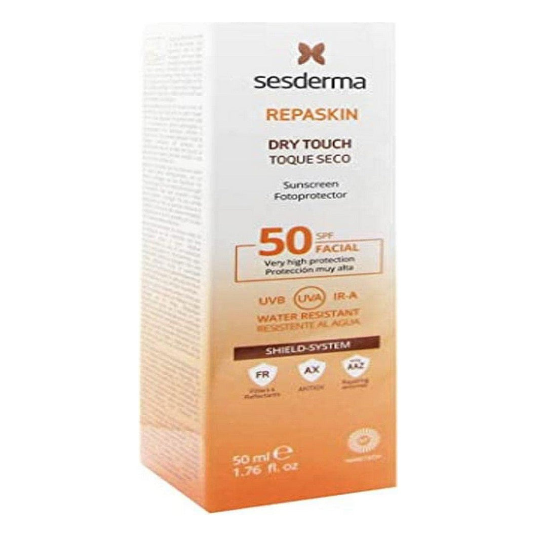 Crème Solaire Visage Sesderma Repaskin Toucher Sec SPF 50 (50 ml)