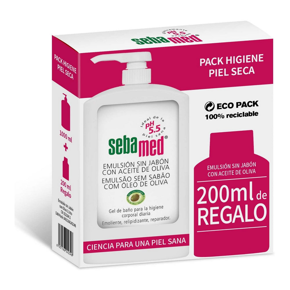 Set d'hygiène Sebamed Bain Lotion sans Savon Huile d'Olive (2 pcs)