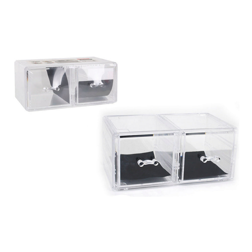 Organiser Confortime polystyrene 2 drawers Multi-use (23,5 x 15,2 x 10,7 cm)