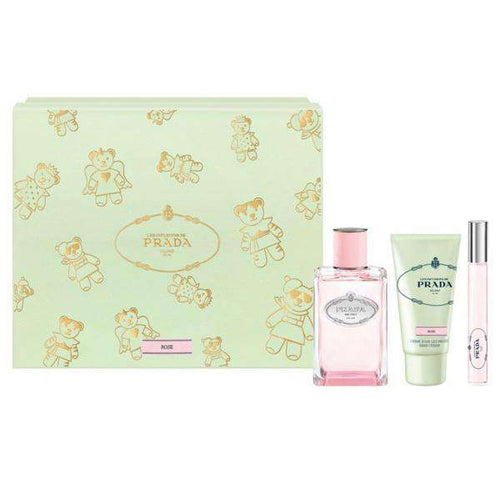 Women's Perfume Set Infusion Rose Prada (3 pcs) - Lindkart