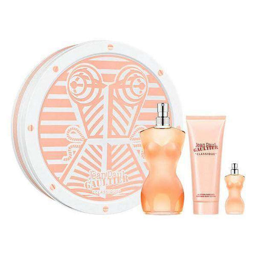 Women's Perfume Set Classique Jean Paul Gaultier EDT (3 pcs) - Lindkart