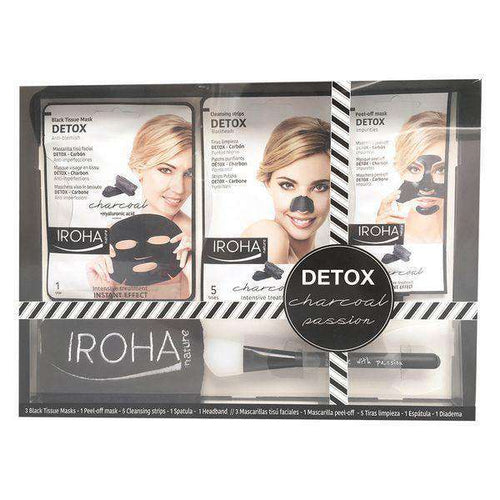 Women's Cosmetics Set Detox Charcoal Black Passion Iroha (7 pcs) - Lindkart