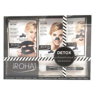 Women's Cosmetics Set Detox Charcoal Black Passion Iroha (7 pcs) - Lindkart