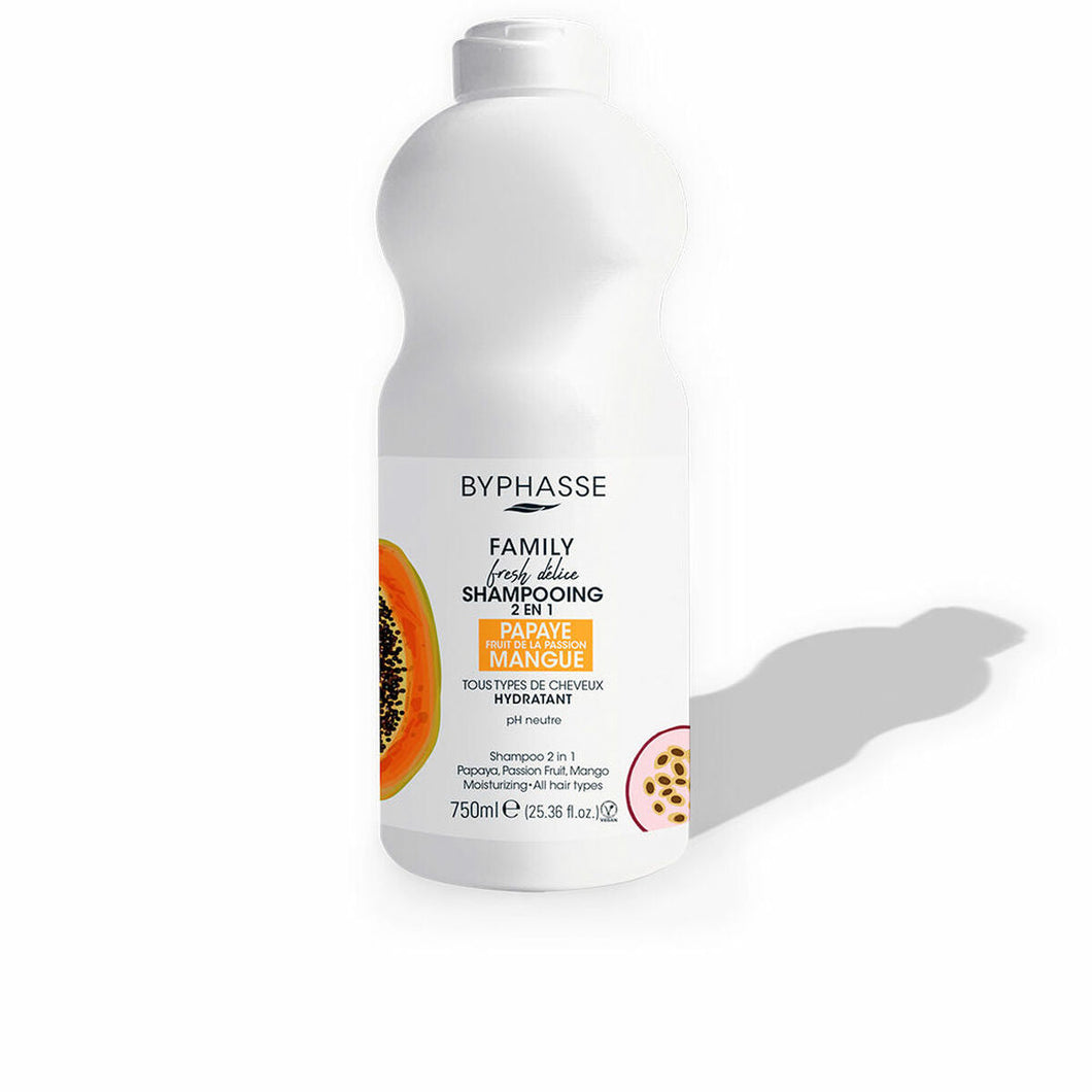 Shampooing et après-shampooing Byphasse Family Fresh Delice Mango Passion Fruit Papaye (750 ml)