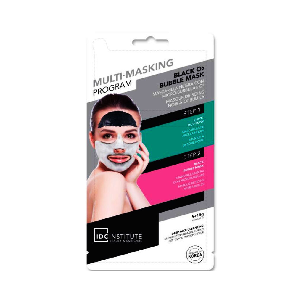 Facial Mask IDC Institute Multi Masking Black O2 Bubble (20 g)